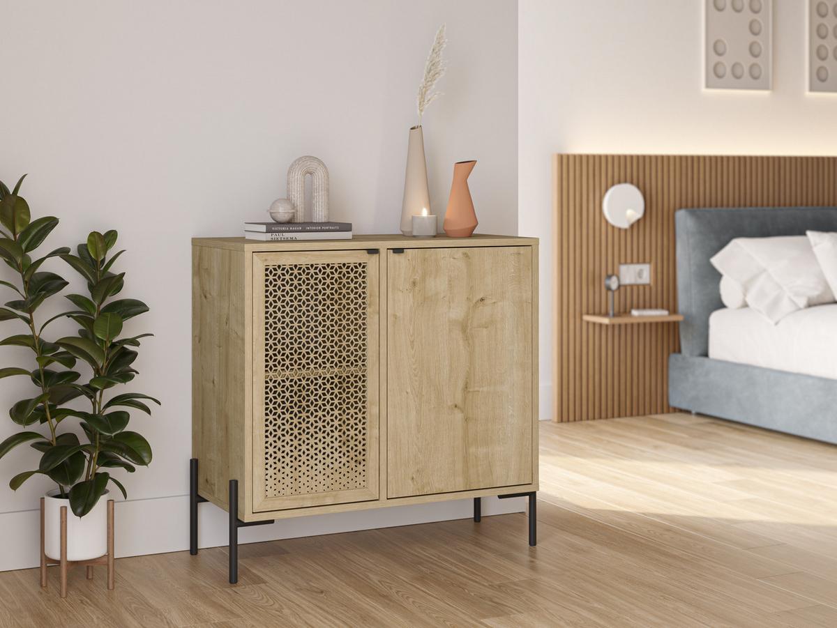 SCHRANK Inca Braun 83.6/40/80.3 cm - Braun, Holz (40/80.3/83.6cm) - Calicosy