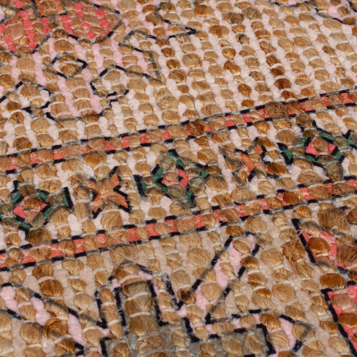 JUTETEPPICH handgewebt AVILL, orientalisch, Rosa, 120 x 170 cm - Rosa, Textil (170/120cm) - KADIMA DESIGN
