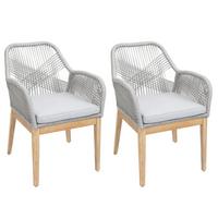 GARTENSTUHL H56B Hellgrau, Hellgrau - Hellgrau, Holz (58/85/59cm) - MCW