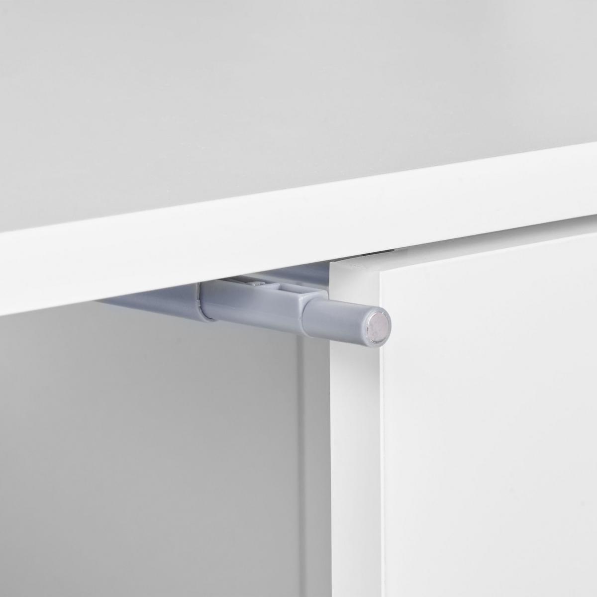 WASCHBECKENUNTERSCHRANK 80 cm Weiß Nubes - Weiß, Holzwerkstoff (80/74/35cm) - Beliani