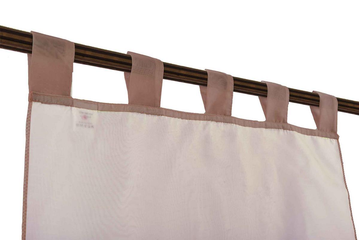 SCHEIBENGARDINE GERA 90x60 cm Taupe - Taupe, Textil (60/90cm) - Gardinenbox