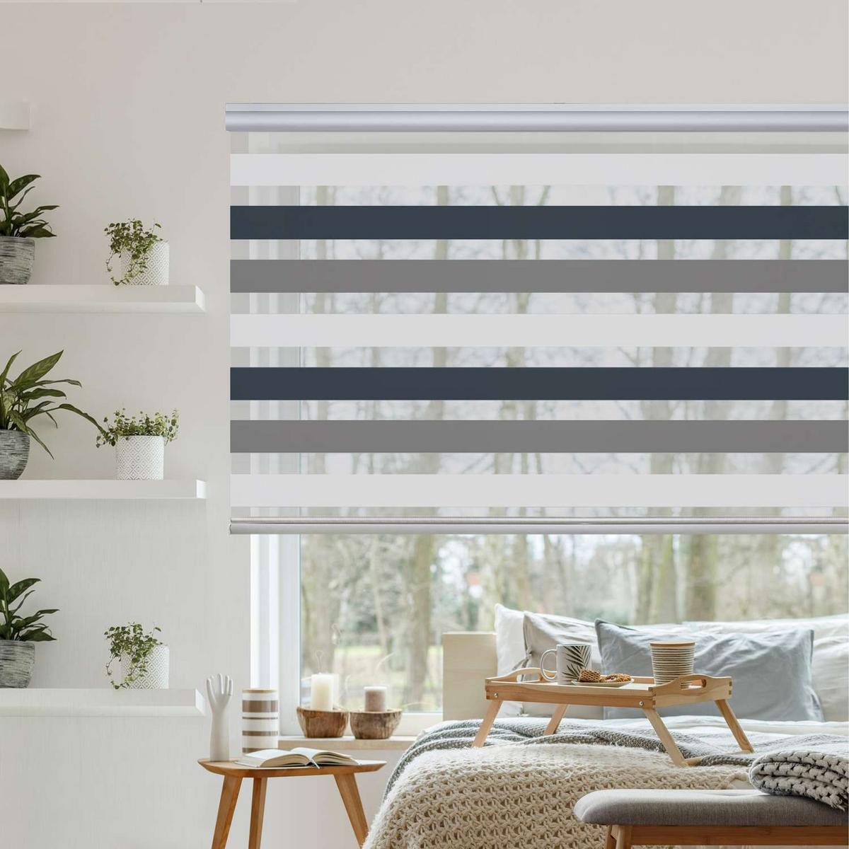 DOPPELROLLO Dreifarbig 200x250 cm - Multicolor, Kunststoff (200/250cm) - STORESDECO