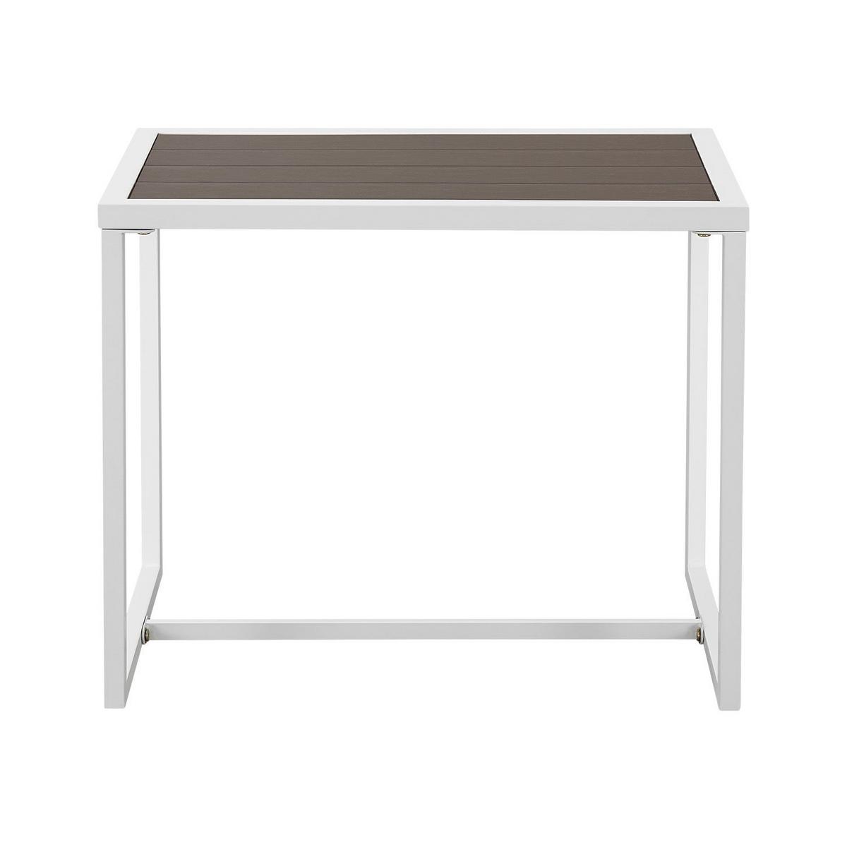 GARTENMÖBEL Bari dunkelgrau 5-tlg. - Grau, Metall - Juskys