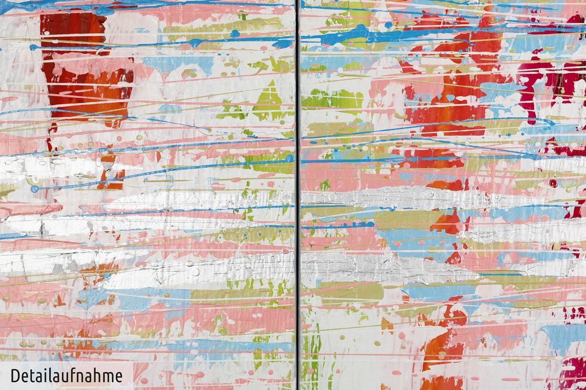 LEINWANDBILD 3-TEILIG Bunt 150/50 cm - Multicolor, Textil (150/50cm) - KUNSTLOFT