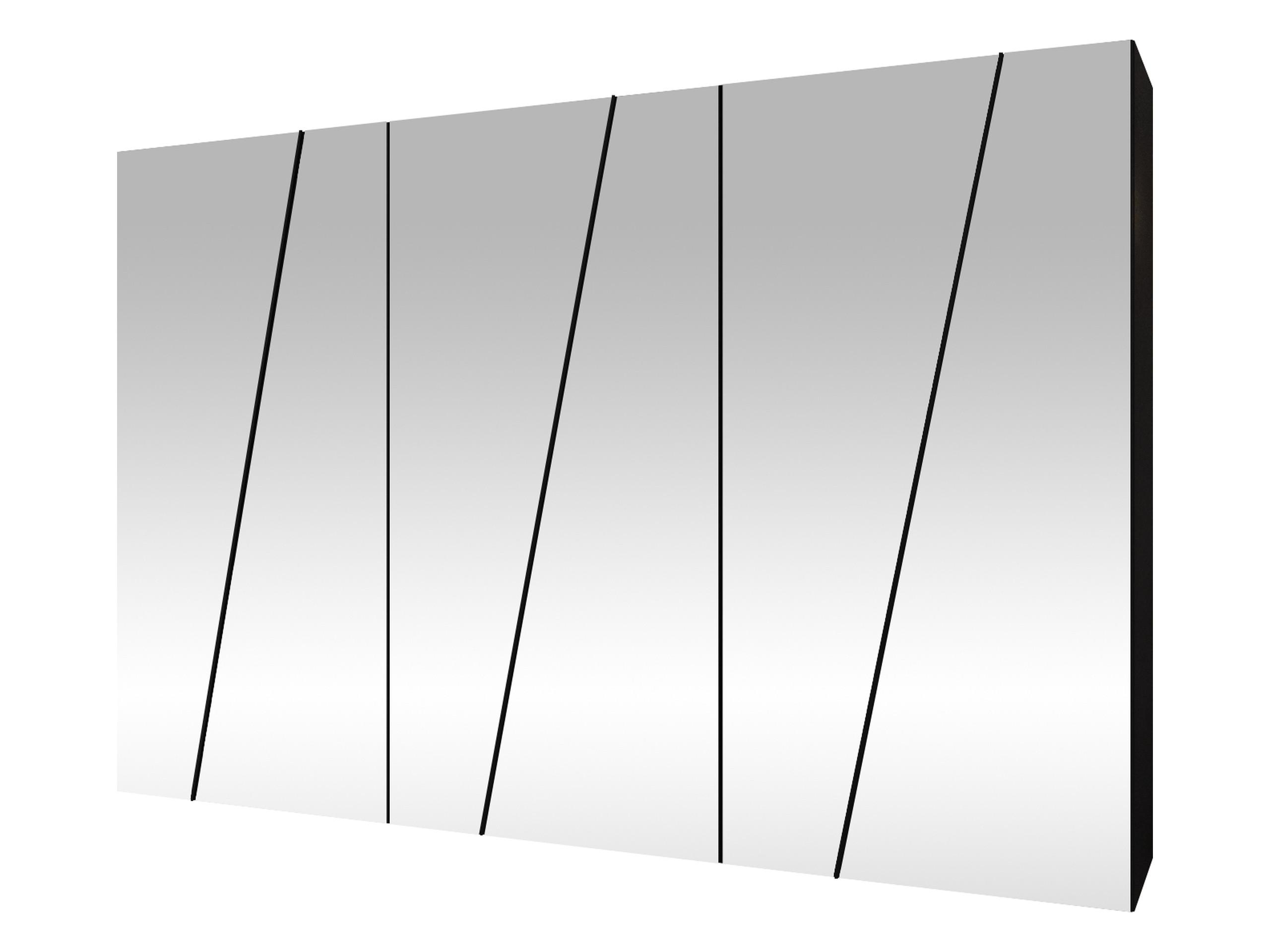 DREHTÜRENSCHRANK Zen 6L 300 cm - Schwarz, Holzwerkstoff/Kunststoff (300/202/50cm) - MIRJAN24