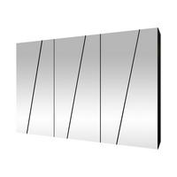 DREHTÜRENSCHRANK Zen 6L 300 cm - Schwarz, Holzwerkstoff/Kunststoff (300/202/50cm) - MIRJAN24