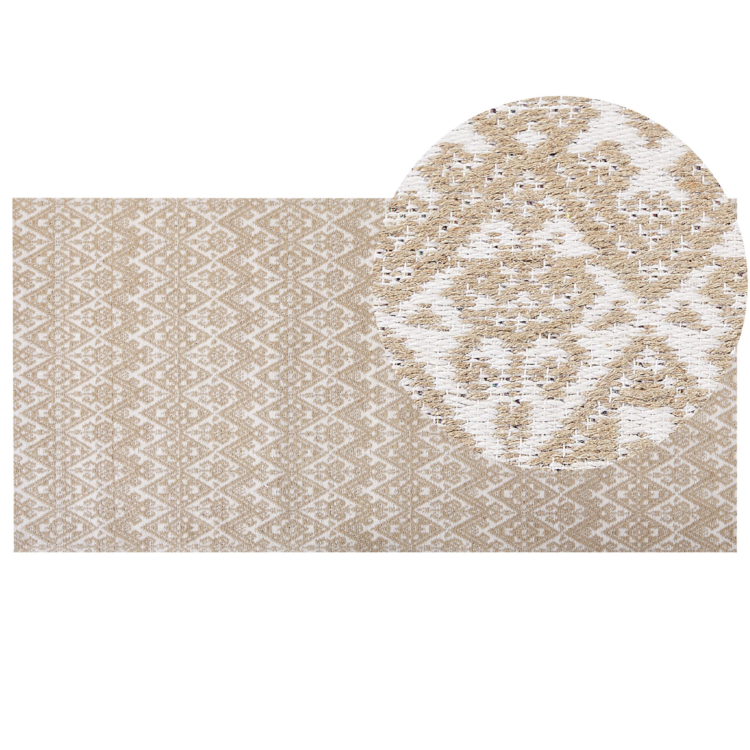 TEPPICH geflochten Atima 150/80 cm - Beige, Naturmaterialien (80/150cm) - Beliani