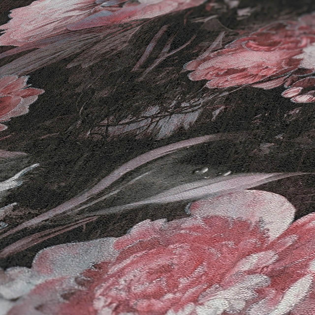 VLIESTAPETE Bunt 53/1005 cm - Schwarz, Textil (53/1cm) - KUNSTLOFT