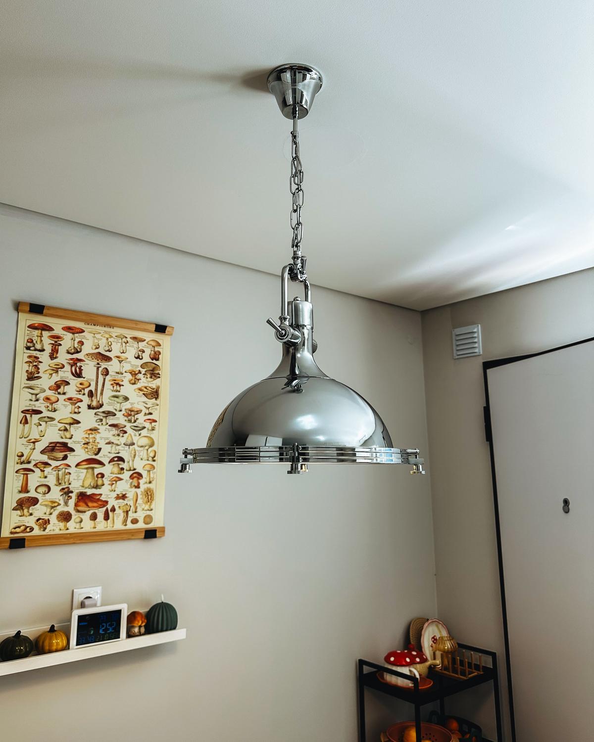 HÄNGELEUCHTE Ebron 38/38/94 cm - Silberfarben, Metall (38/38/94cm) - Beliani