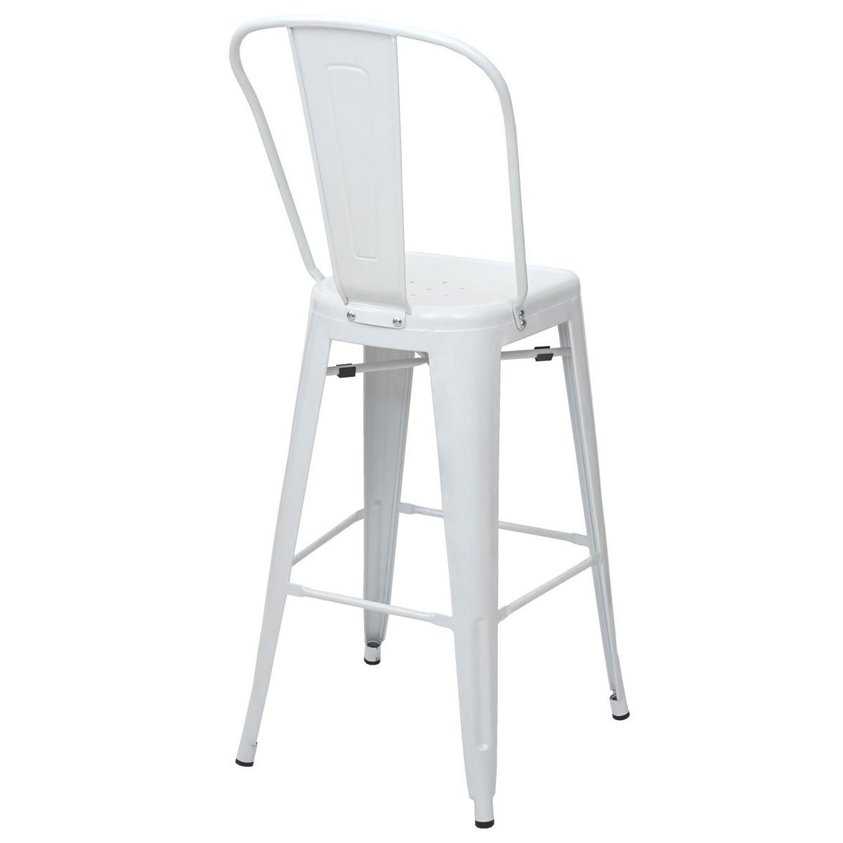 BARHOCKER METALL Weiß 2er-Set - Weiß, Metall (50/117/45cm) - MCW