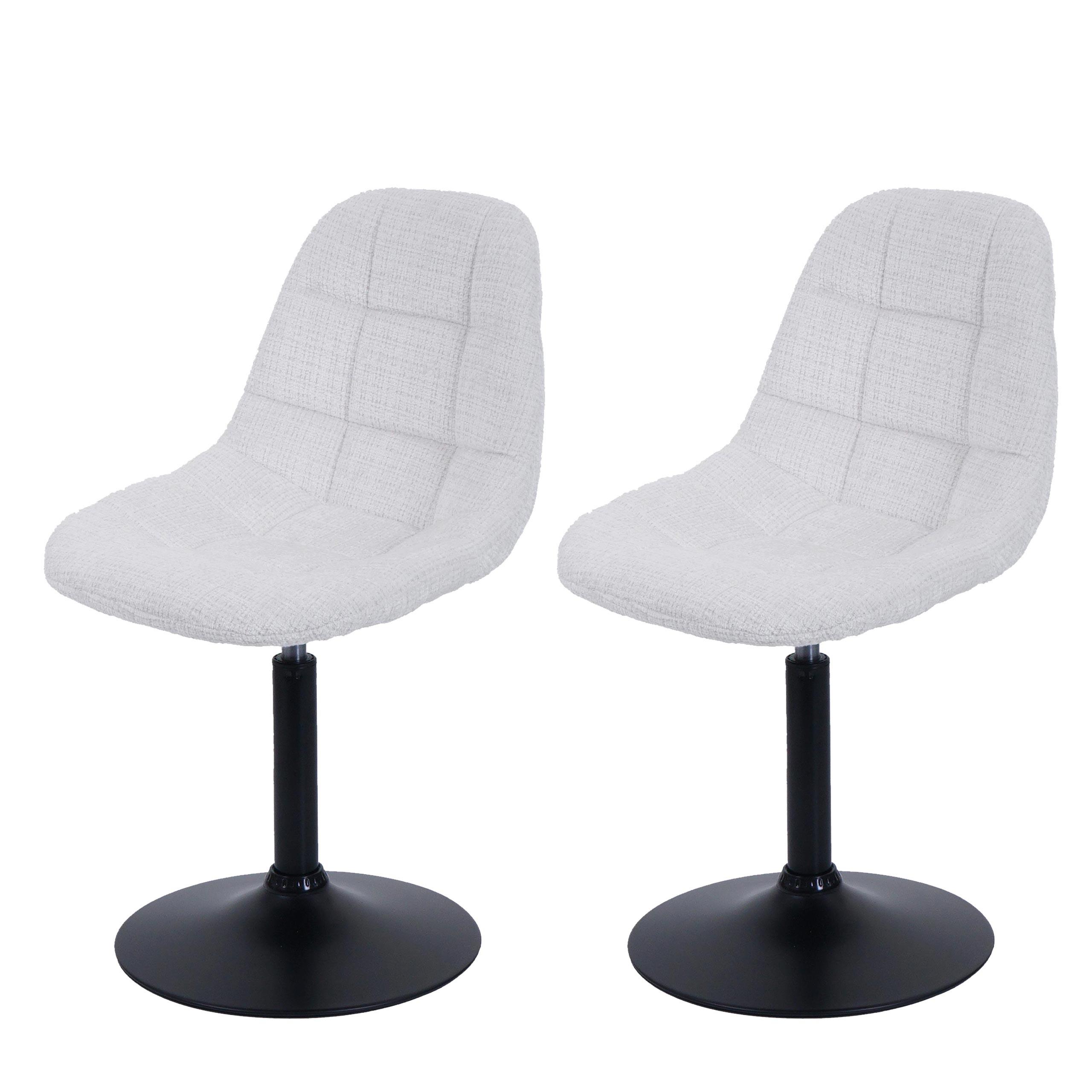 ESSZIMMERSTUHL Cremeweiß 2er-Set - Creme/Weiß, Textil (47/83/43cm) - MCW