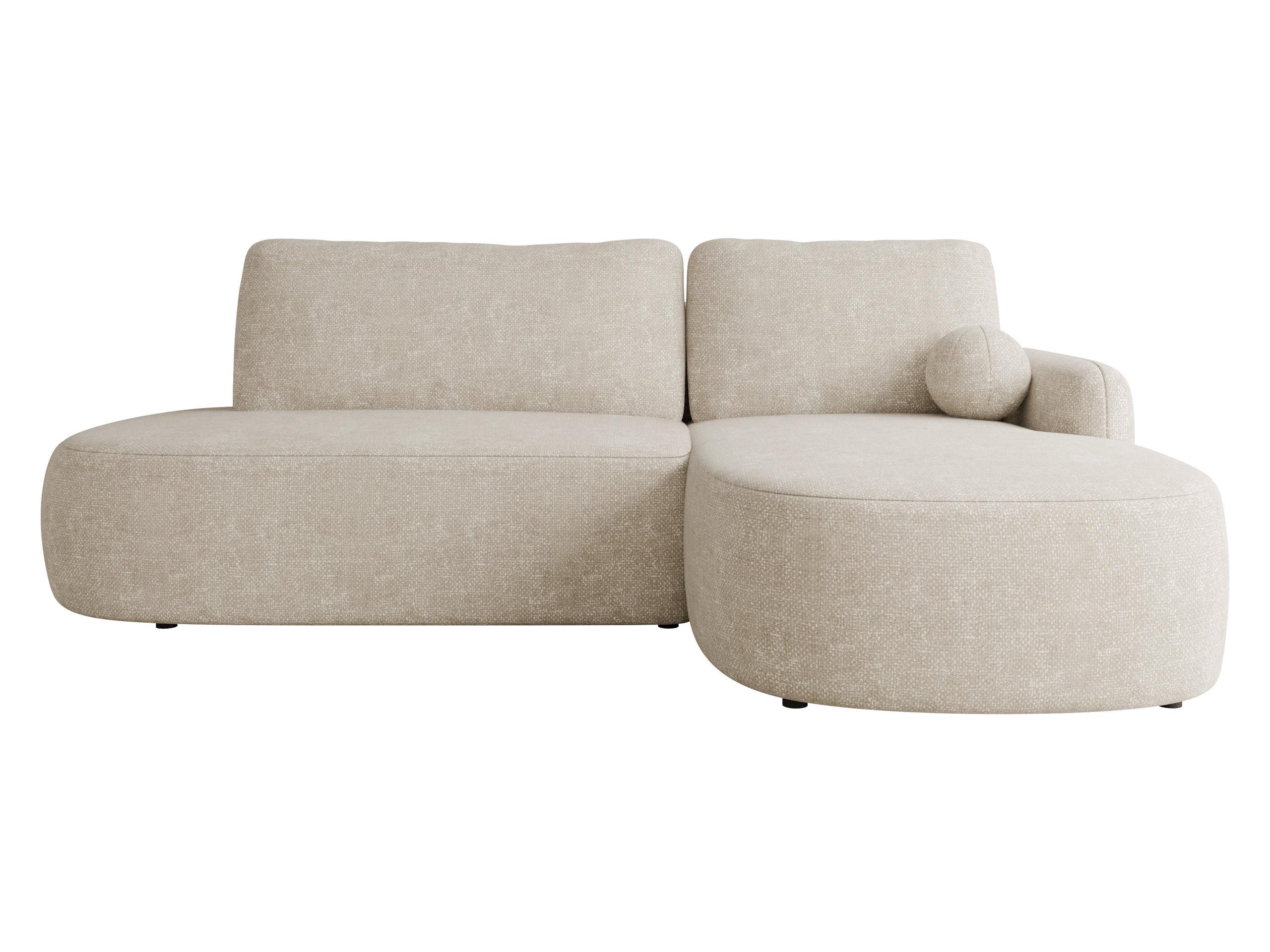 ECKSOFA Loridu O Premium, Seite: Rechts - Beige/Schwarz, Holz/Kunststoff (174/274cm) - MIRJAN24