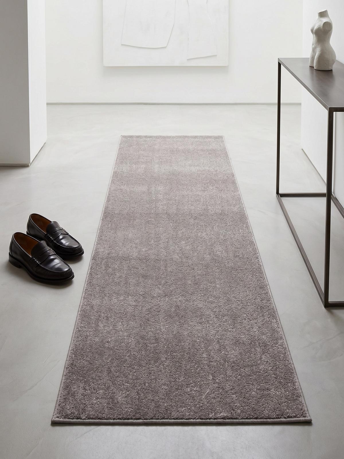 TEPPICH Kurzflor MAIN in Beige, einfarbig, 80 x 250 cm - Beige, Textil (250/80cm) - KADIMA DESIGN