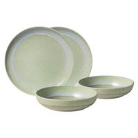 TAFEL-SET Perlemor Alga grün 4-tlg. - Grün, Keramik (28/22/38cm) - like.Villeroy & Boch