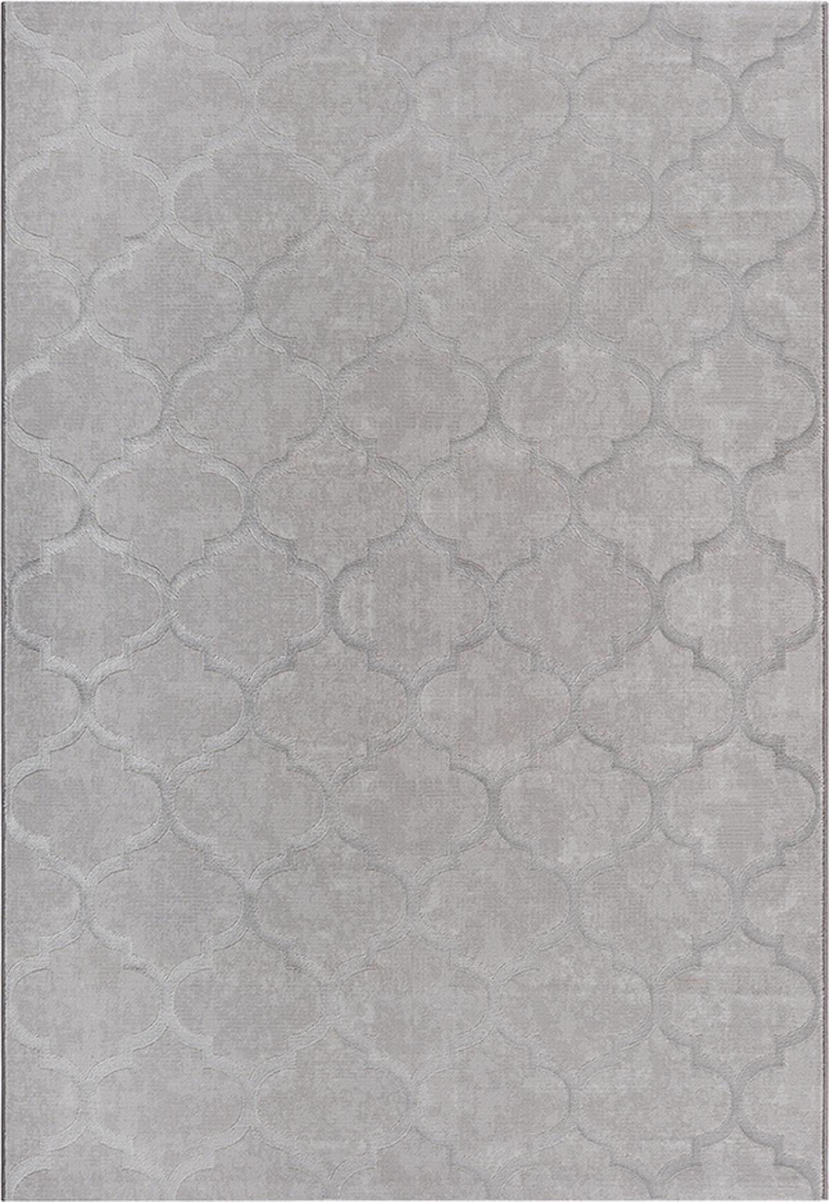 KURZFLORTEPPICH Orientalisch ERESMA Polyester Grau 200 x 290 cm - Grau, Textil (200/290cm) - KADIMA DESIGN