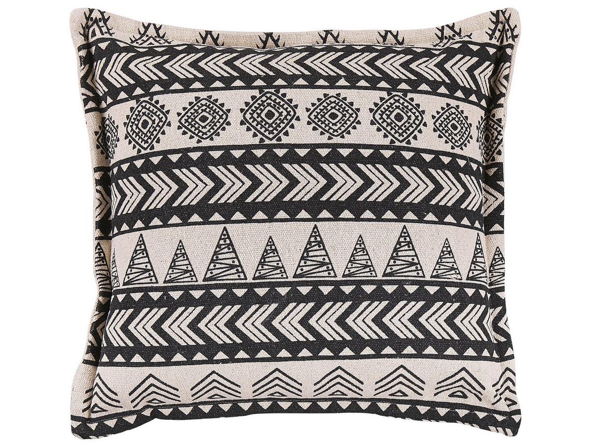 DEKOKISSEN 2er-Set Beige 45/45 cm Hentepe - Beige, Naturmaterialien/Textil (45/45cm) - Beliani