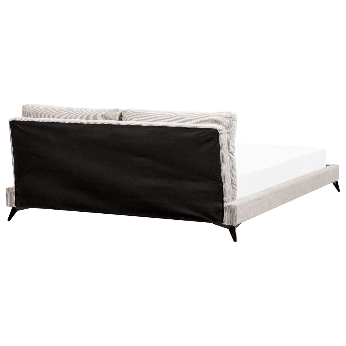 POLSTERBETT 180/200cm Helles Beige Melle - Beige, Naturmaterialien/Textil (180/200cm) - Beliani