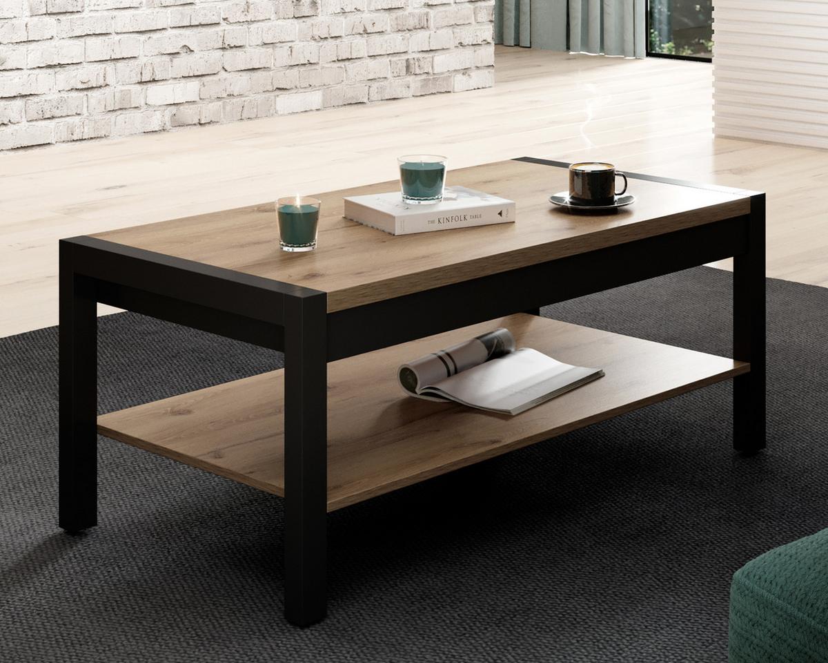 COUCHTISCH ATTIVO 120/48/60 cm Eichefarben - Eichefarben, Holzwerkstoff (60/120/48cm) - MASSENO