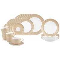 KOMBISERVICE Liberty Pure Colors Dusty Beige 30-tlg. - Beige, Keramik (2/2/2cm) - Seltmann Weiden