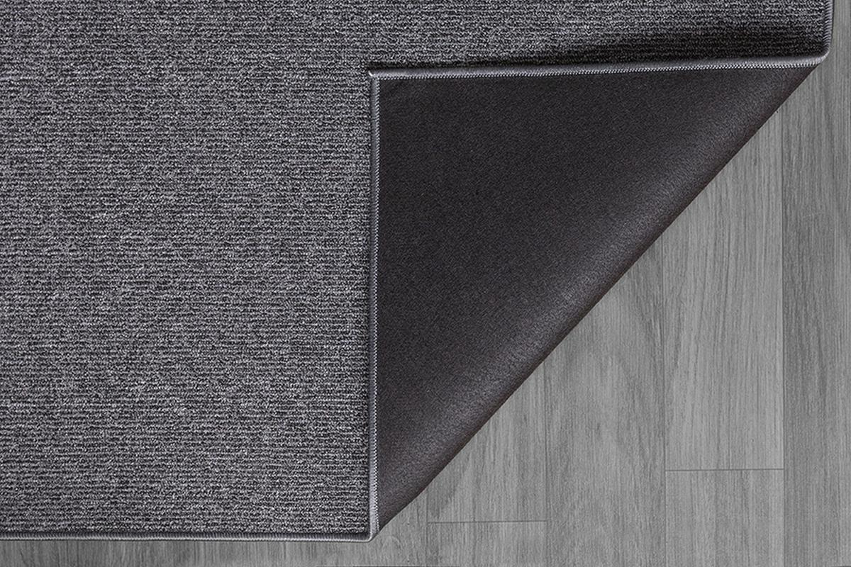 TEPPICH Niederflor Uni COLFOSCO Polypropylen Beige 133 x 133 cm - Anthrazit, Textil (133/170cm) - KADIMA DESIGN