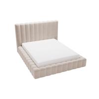 POLSTERBETT Rotto 180x200 Beige - Beige/Naturfarben, Holz/Kunststoff (180/200cm) - Graingold