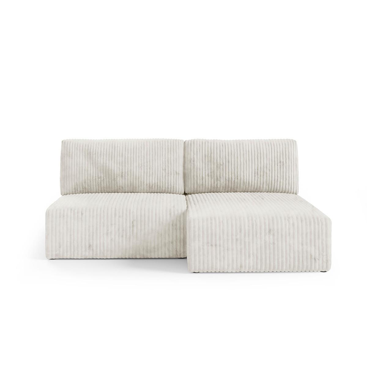 ECKSOFA Angela 3 Sitzplätze Weiß - Weiß, Holz (210/149cm) - Petits-meubles