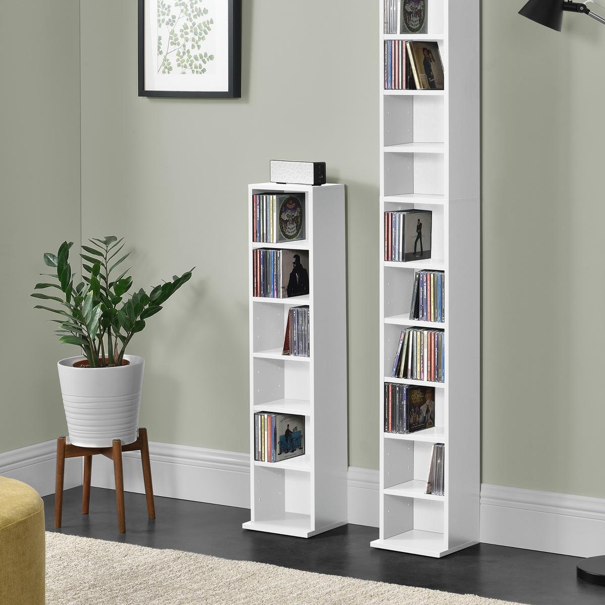 CD-REGAL Tynset - Weiß, Holzwerkstoff (20/90/20cm) - [en.casa]