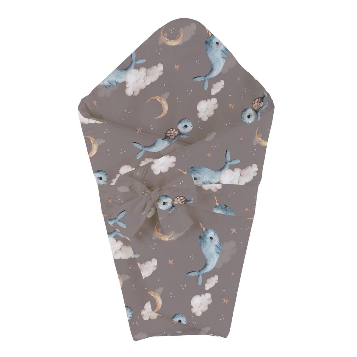 BABY Bambus-Bettwäsche Wale - Braun, Textil (75/75cm) - waldin