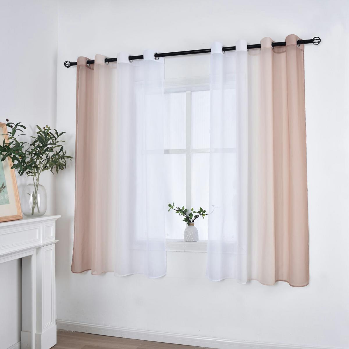 VORHANG 2ER SET »Modena« HxB 175x140 cm Braun - Braun, Textil (140/175cm) - Gardinenbox