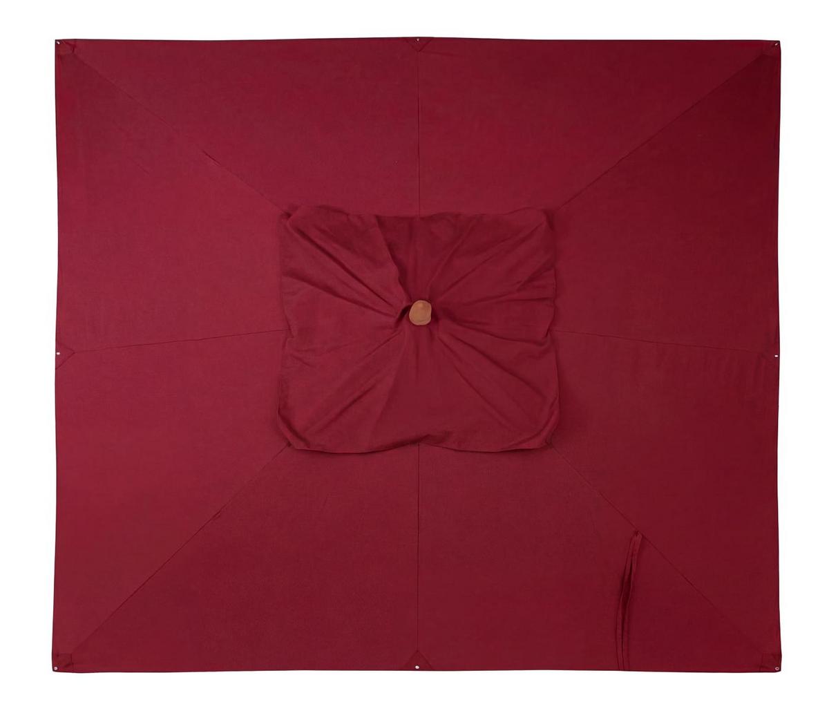 SCHIRMBEZUG C57B Bordeaux - Bordeaux, Textil (300/300cm) - MCW