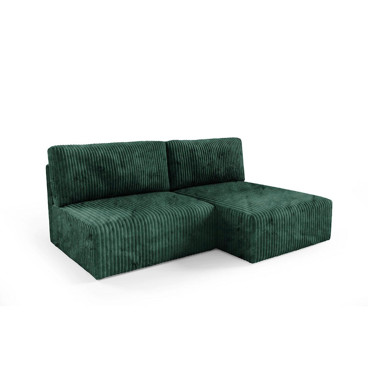 ECKSOFA Angela 3 Sitzplätze Tannengrün - Grün, Holz (210/149cm) - Petits-meubles