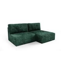 ECKSOFA Angela 3 Sitzplätze Tannengrün - Grün, Holz (210/149cm) - Petits-meubles