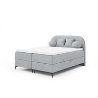 BOXBETT Gorgia - Hellgrau, Holzwerkstoff/Textil (180/200cm) - Fun Möbel