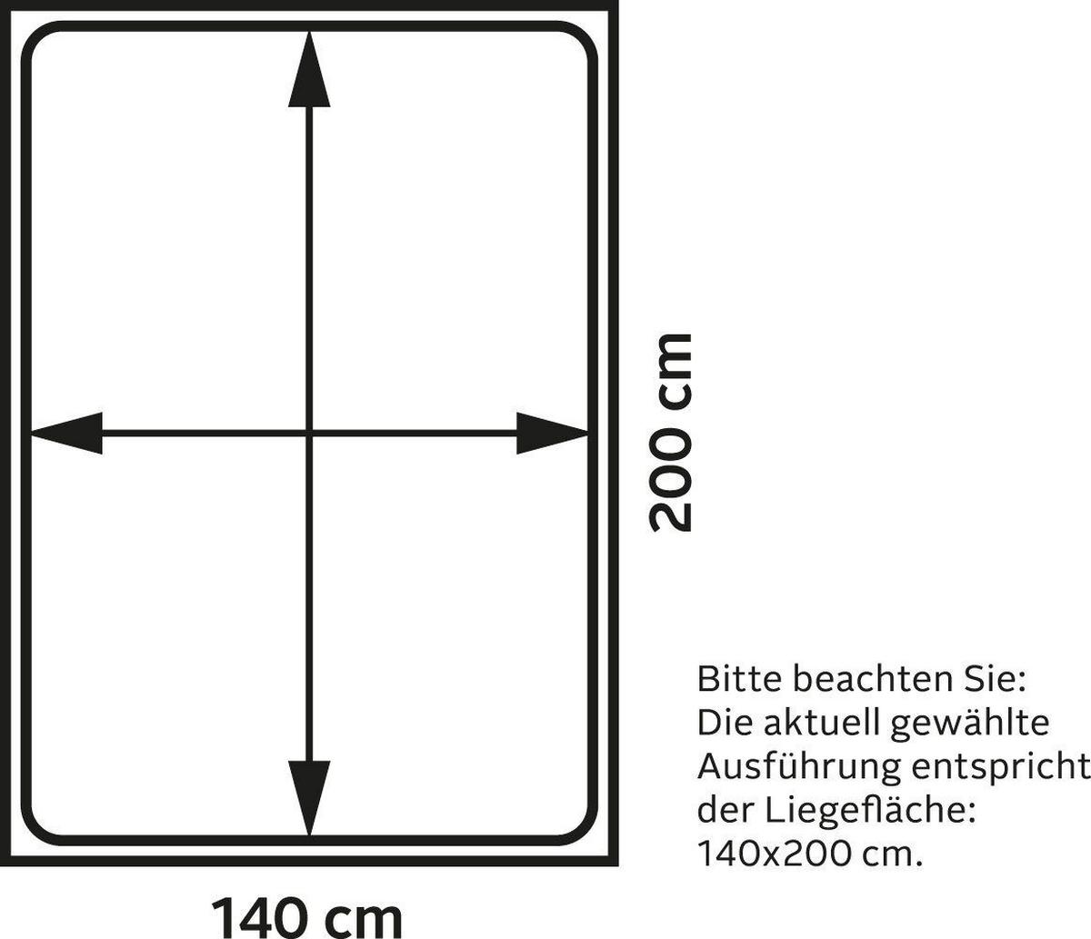 JUGENDZIMMER Set Kleiderschrank Kommode Schreibtisch Bett 160cm - Silberfarben/Weiß, Holz/Holzwerkstoff (160/179/52cm) - Parisot Meuble