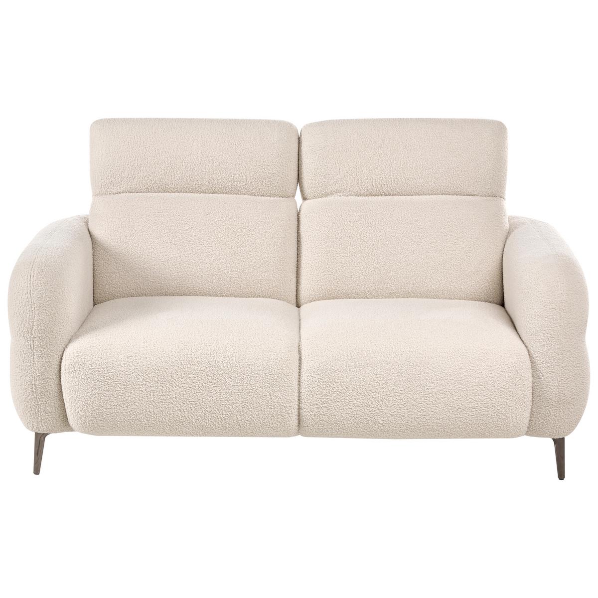 2-SITZER-SOFA Bouclé Cremeweiß Artuna - Creme, Textil (164/78/92cm) - Beliani
