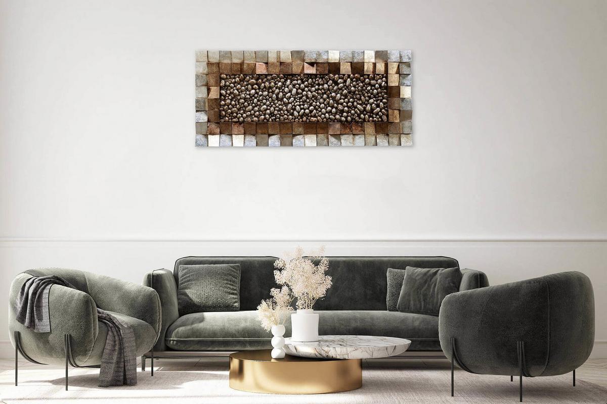 WANDBILD Braun 123/55 cm - Braun, Holz/Kunststoff (6.5/55cm) - KUNSTLOFT