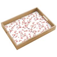 TABLETT Kirschblüte - Zweige - Rosa 40x30 cm - Rosa, Holz (40/5/5cm) - OnlyWow