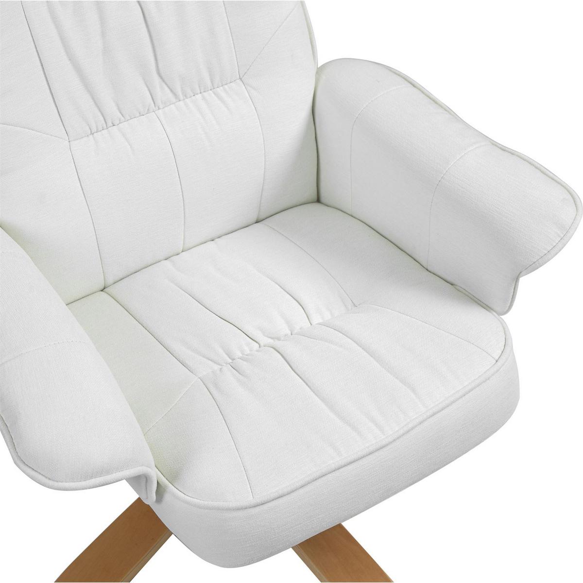 RELAXSESSEL CHARLY weiß - Weiß, Textil (76/87/61cm) - IDIMEX