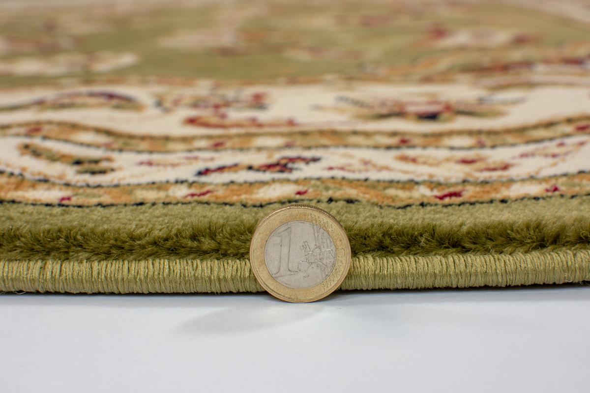 TEPPICH GLAZERT, klassisch-floral, Grün, 60 x 230 cm - Grün, Textil (230/60cm) - KADIMA DESIGN