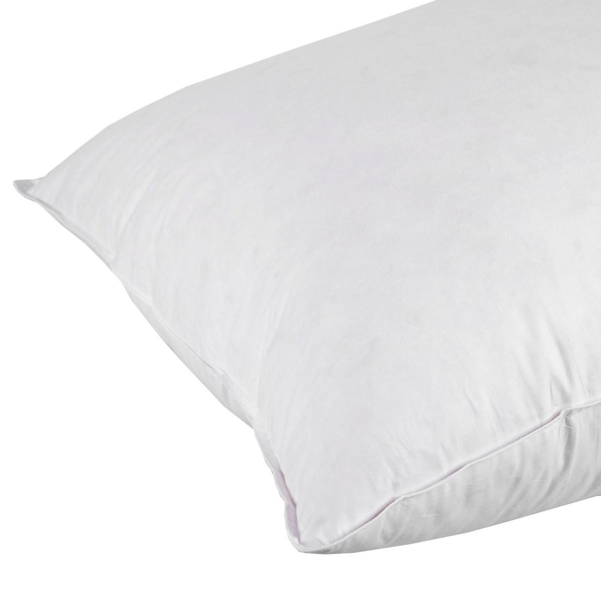KOPFKISSEN Federn & Daunen 65/65 cm - Weiß, Textil (65/65cm) - Homescapes