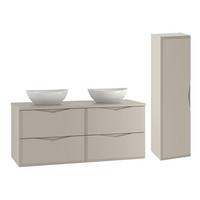 BADMÖBEL 120.6cm Ellie 2er-Set Kaschmir - Beige, Holzwerkstoff (120.6/52.2/46.5cm) - Petits-meubles