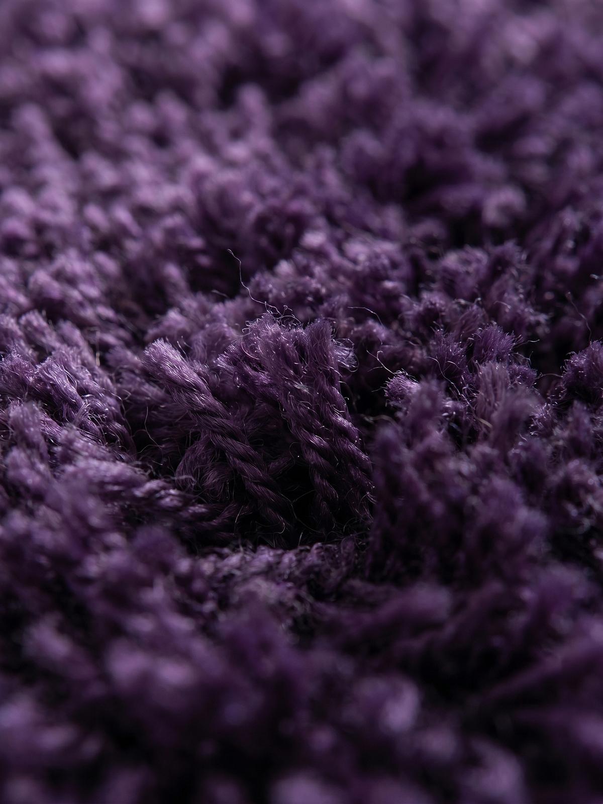 HOCHFLORTEPPICH SALZACH, einfarbig, aus Polypropylen, Violett, 80 x 250 cm - Lila, Textil (250/80cm) - KADIMA DESIGN