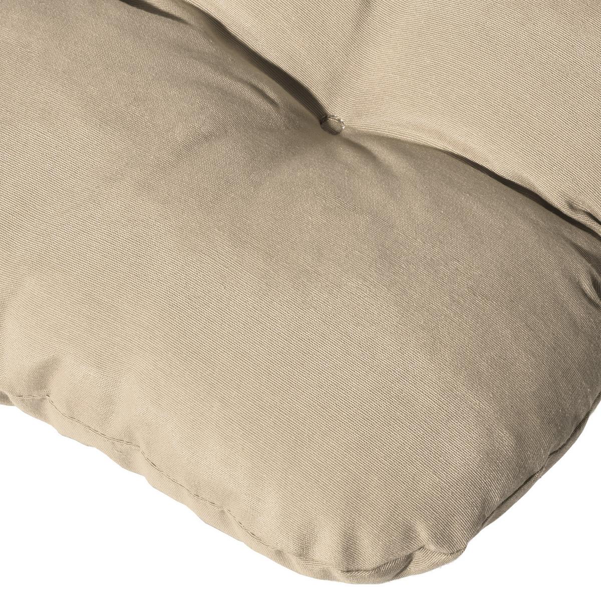 HOCHLEHNERAUFLAGE Flair HL 120/50/8cm Natur - Naturfarben, Textil (50/8/120cm) - Beautissu 