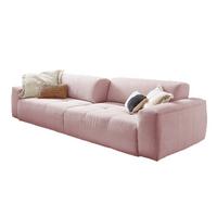 SOFA MIT SITZTIEFENVERSTELLUNG PALACE Pink Cord Relaxfunktion - Rosa, Textil (298/74/120cm) - KAWOLA