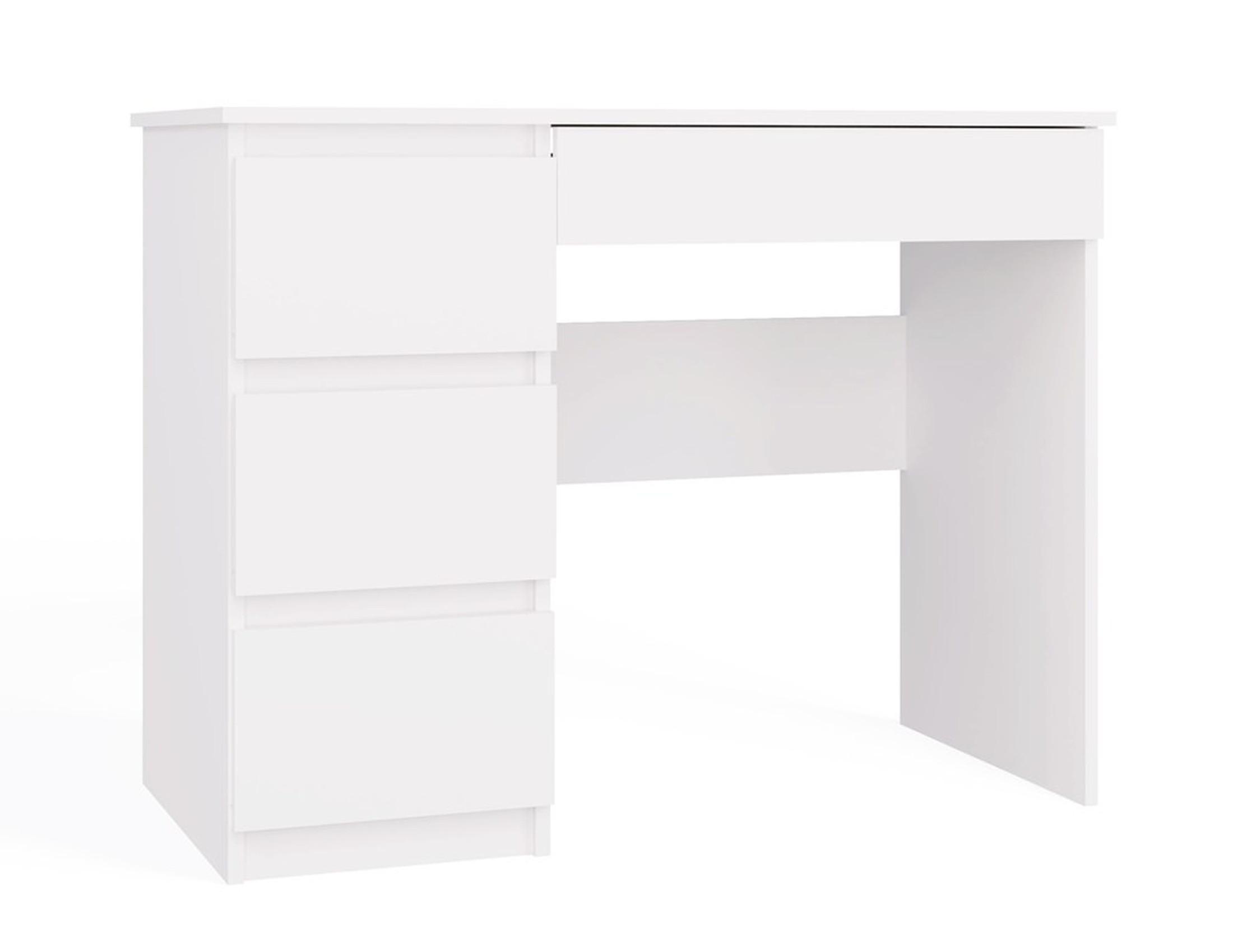 SCHREIBTISCH Weiß 98/76/51 - Weiß, Holzwerkstoff (90/50/76cm) - RAUMHIRSCH FURNITURE