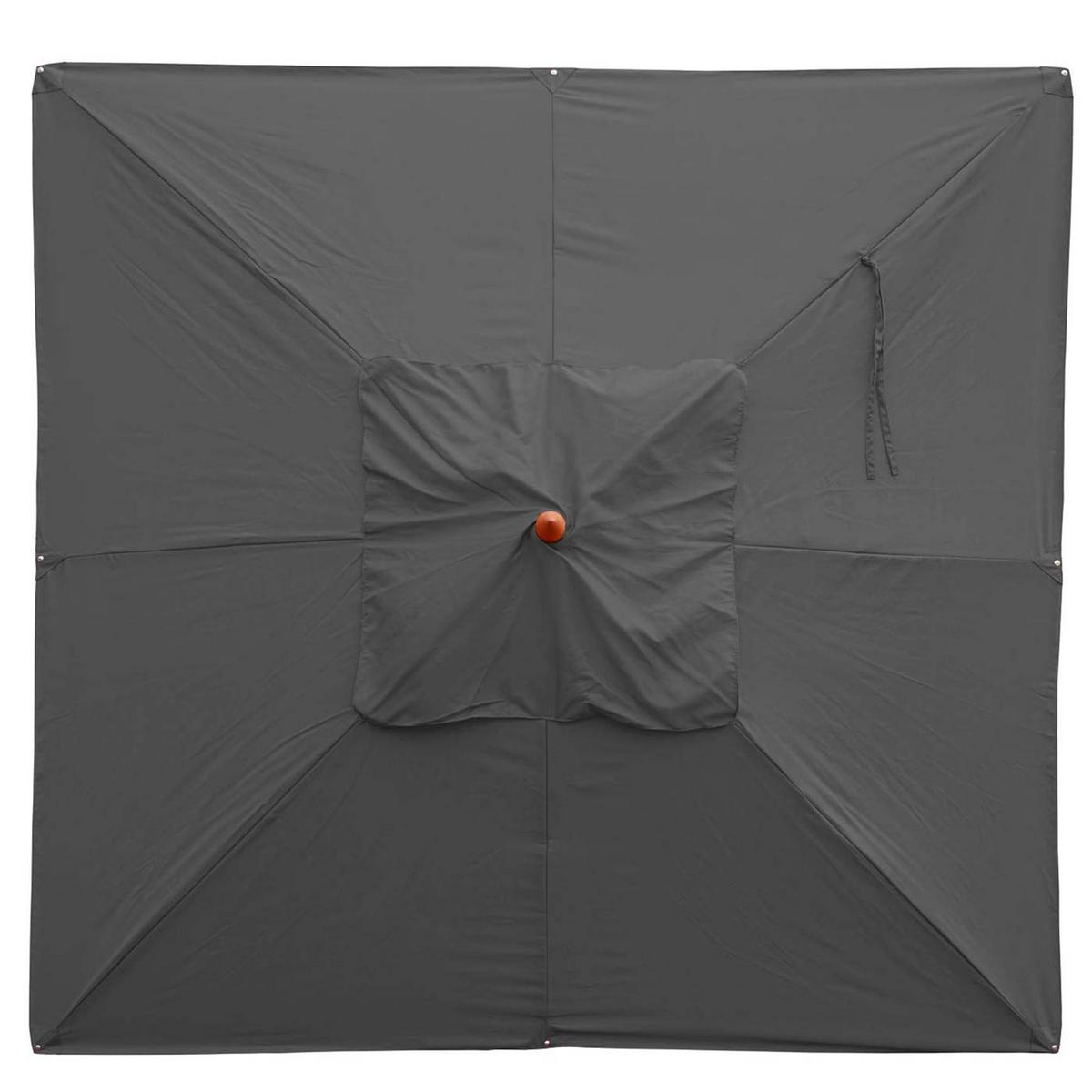 ERSATZ-BEZUG FÜR SCHIRM I Anthrazit - Anthrazit, Textil (300/300cm) - MCW