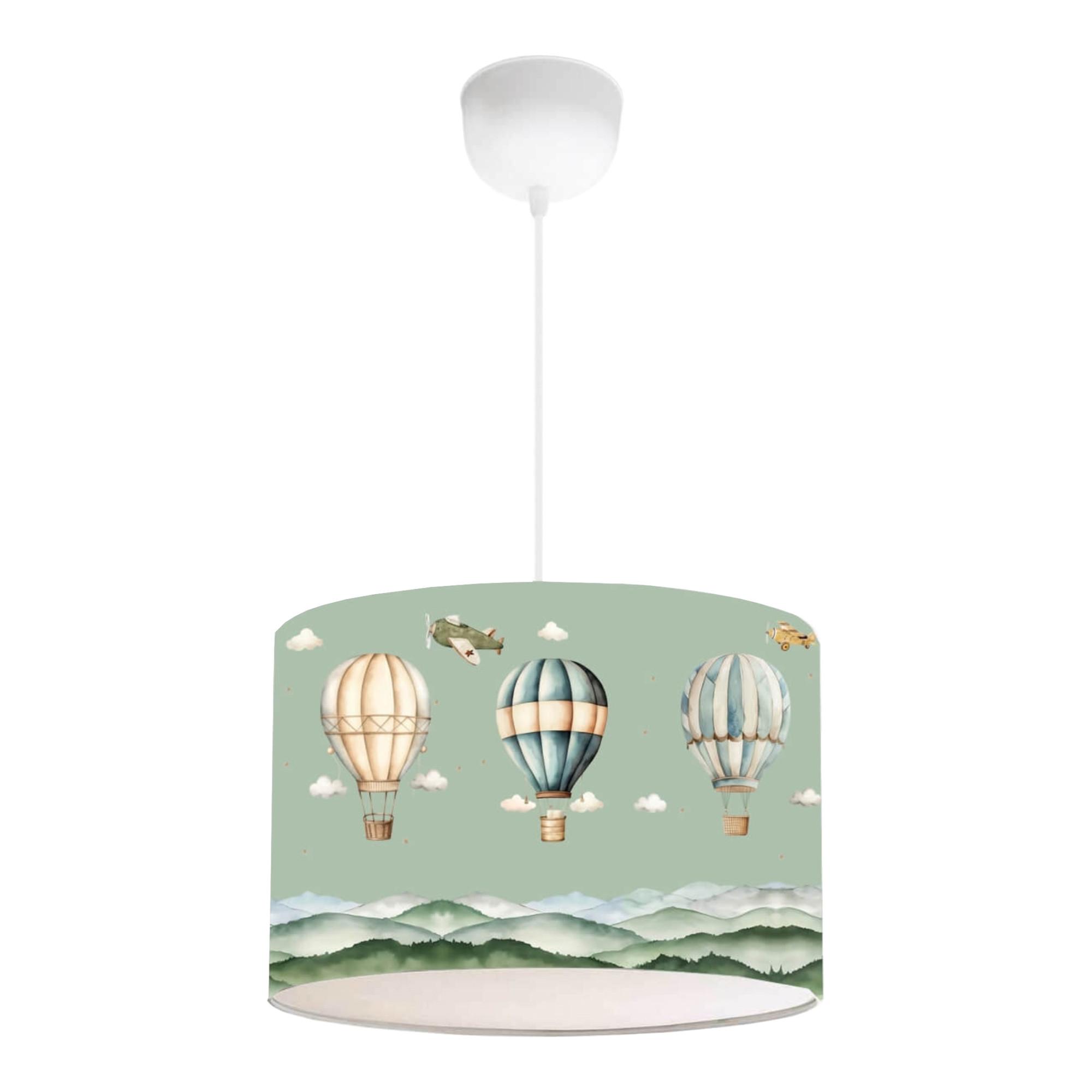 KINDERHÄNGELEUCHTE Rugby - Grün, Textil (28/28/70cm) - lux.pro