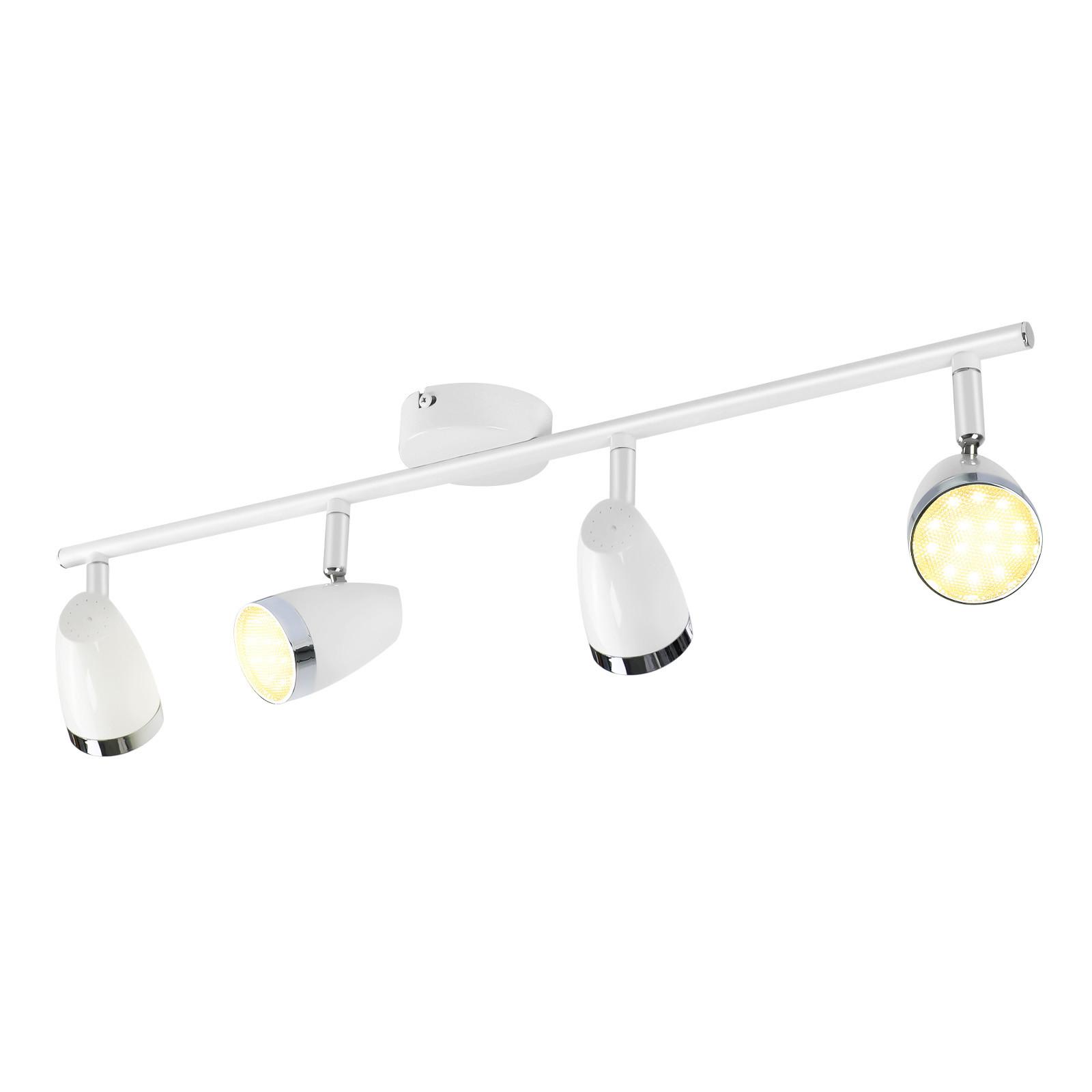 DECKENSTRAHLER Lichta 15.5/80/60 cm - Weiß, Kunststoff (60/15.5/80cm) - ZMH