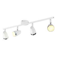DECKENSTRAHLER Lichta 15.5/80/60 cm - Weiß, Kunststoff (60/15.5/80cm) - ZMH