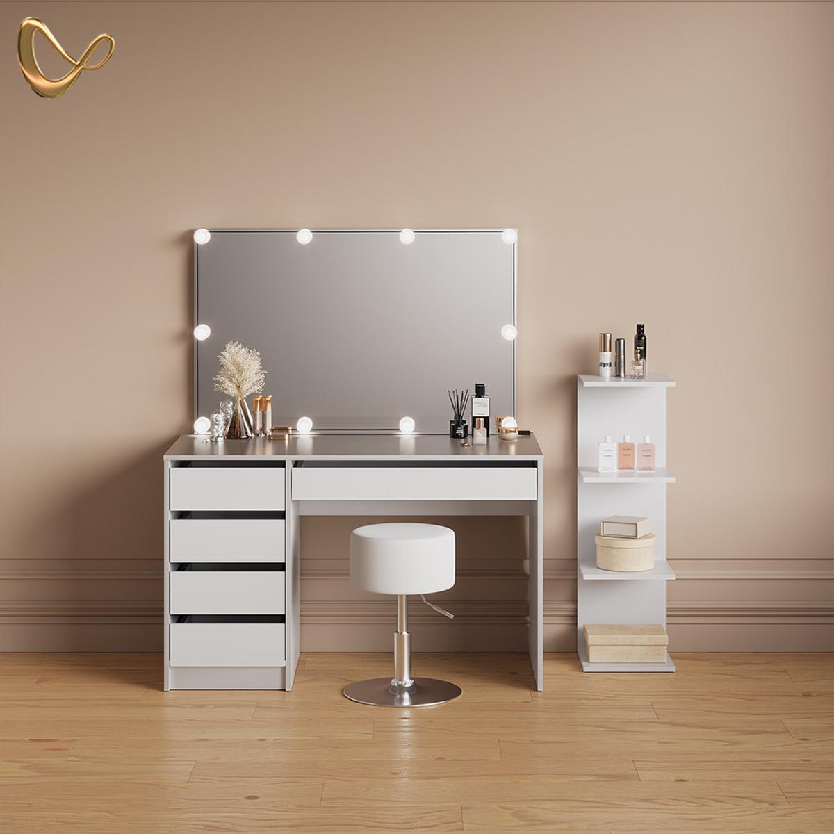 WANDREGAL Vesuvio Weiß 30 x 95 cm - Weiß, Holzwerkstoff (30/95/28cm) - Livinity®